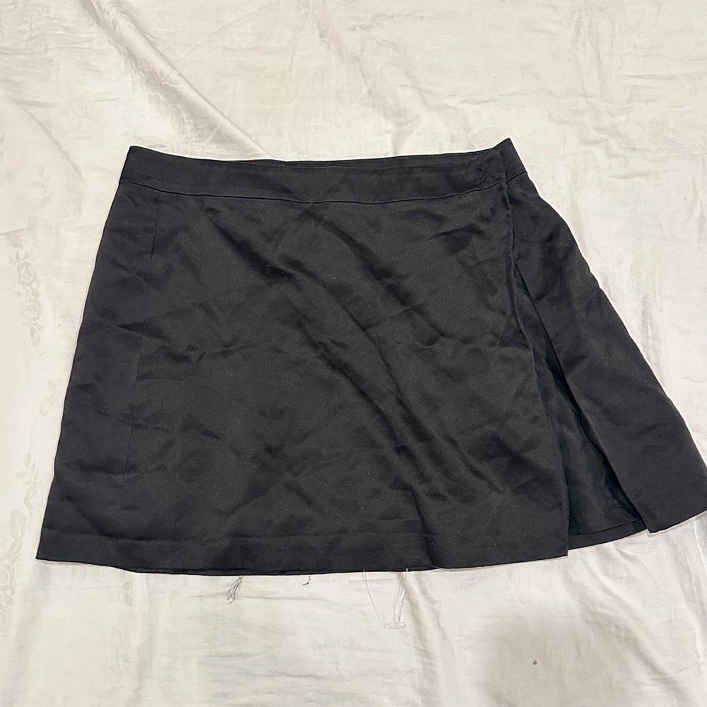 Are You Am I Black Silk Natane Skirt
